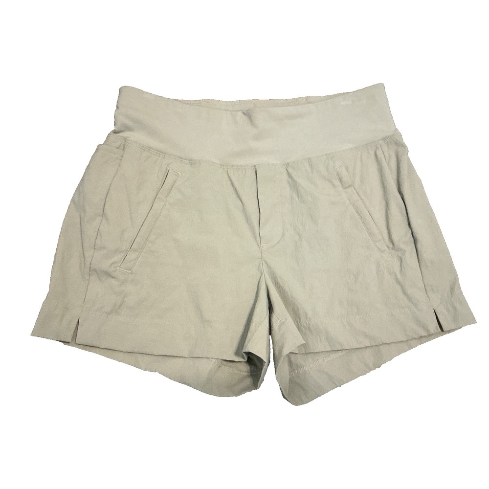 Athleta Trekkie North Short Beige Hiking Athletic Ripstop Size 2 Stretch Pockets